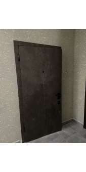 НАШИ РАБОТЫ Входная дверь металлическая в квартиру с МДФ накладками